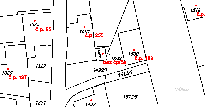 Opava 94089001 na parcele st. 1503/3 v KÚ Kylešovice, Katastrální mapa