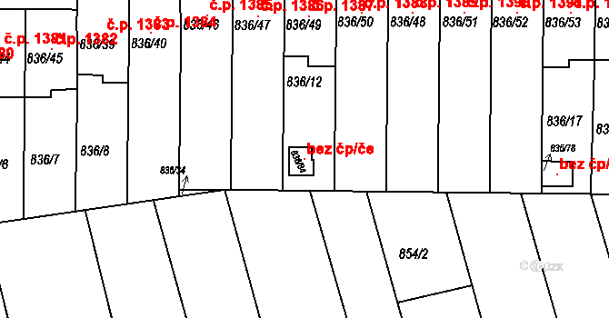 Slavkov u Brna 120004003 na parcele st. 836/84 v KÚ Slavkov u Brna, Katastrální mapa
