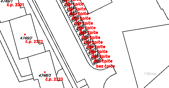 Blansko 41255003 na parcele st. 4861 v KÚ Blansko, Katastrální mapa