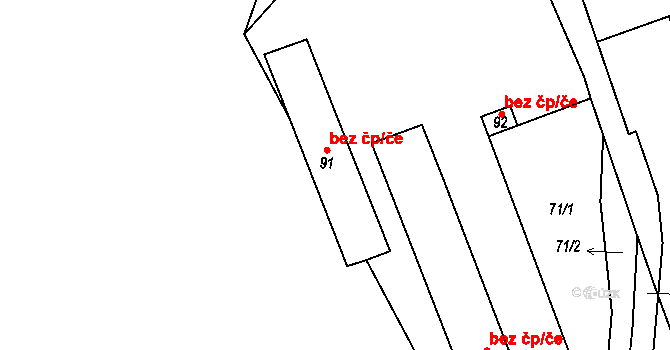 Bystrá 47927003 na parcele st. 91 v KÚ Bystrá, Katastrální mapa
