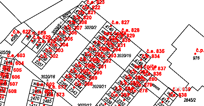 Kyjov 294 na parcele st. 2349 v KÚ Kyjov, Katastrální mapa