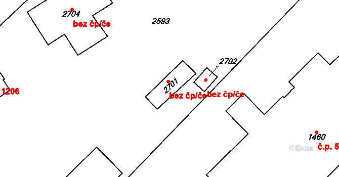 Čáslav 38267004 na parcele st. 2701 v KÚ Čáslav, Katastrální mapa