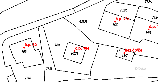 Cerekvice nad Loučnou 40135004 na parcele st. 76/1 v KÚ Cerekvice nad Loučnou, Katastrální mapa