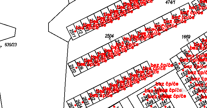 Přeštice 40911004 na parcele st. 2506 v KÚ Přeštice, Katastrální mapa
