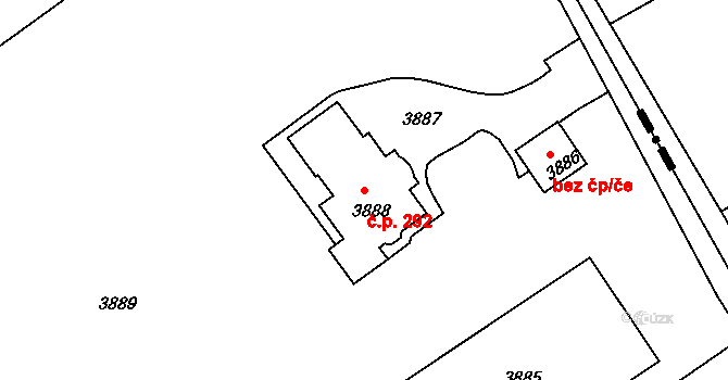 Třanovice 292 na parcele st. 3888 v KÚ Třanovice, Katastrální mapa