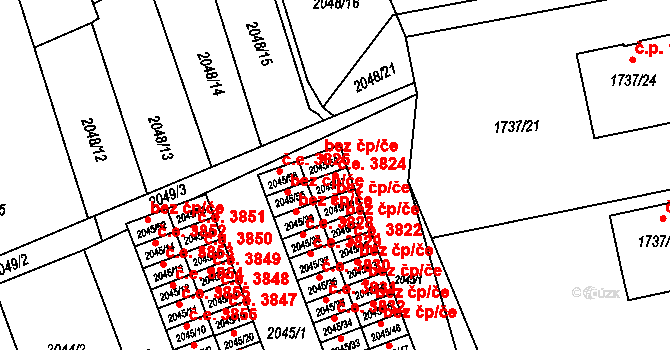 Havířov 41793005 na parcele st. 2045/57 v KÚ Prostřední Suchá, Katastrální mapa