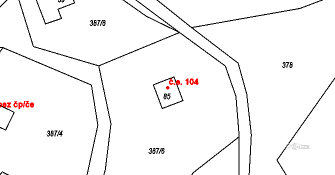 Merklín 49865005 na parcele st. 85 v KÚ Lípa, Katastrální mapa