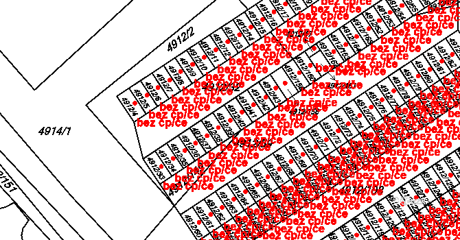 Chomutov 43288006 na parcele st. 4912/39 v KÚ Chomutov I, Katastrální mapa