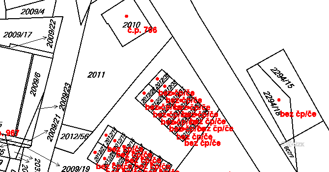 Týniště nad Orlicí 44324006 na parcele st. 2012/38 v KÚ Týniště nad Orlicí, Katastrální mapa