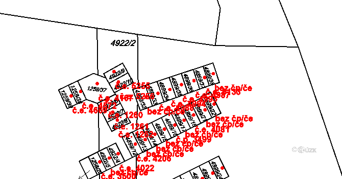 Ústí nad Labem-centrum 4994, Ústí nad Labem na parcele st. 4899/34 v KÚ Ústí nad Labem, Katastrální mapa