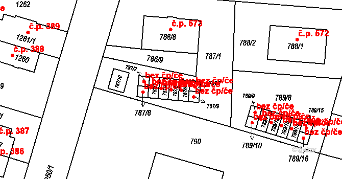 Třeboň 41231007 na parcele st. 787/5 v KÚ Třeboň, Katastrální mapa