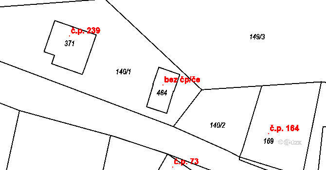 Olešnice 103592008 na parcele st. 464 v KÚ Olešnice u Trhových Svinů, Katastrální mapa