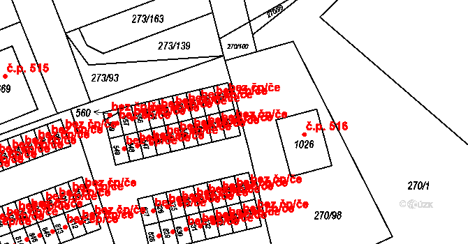 Třemošnice 50427008 na parcele st. 541 v KÚ Třemošnice nad Doubravou, Katastrální mapa