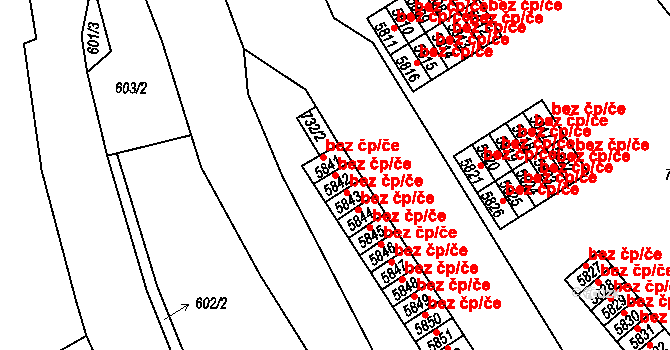 Jablonec nad Nisou 2539, Katastrální mapa