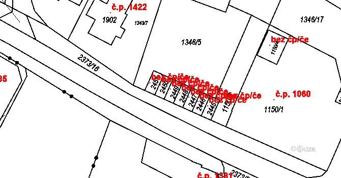 Hořice 45929009 na parcele st. 2449 v KÚ Hořice v Podkrkonoší, Katastrální mapa