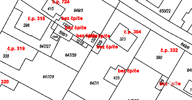 Líbeznice 93523009 na parcele st. 1329 v KÚ Líbeznice, Katastrální mapa