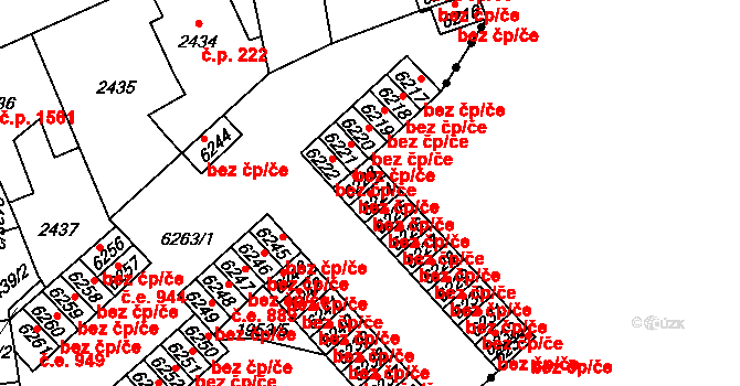 Kladno 38566010 na parcele st. 6224 v KÚ Kročehlavy, Katastrální mapa