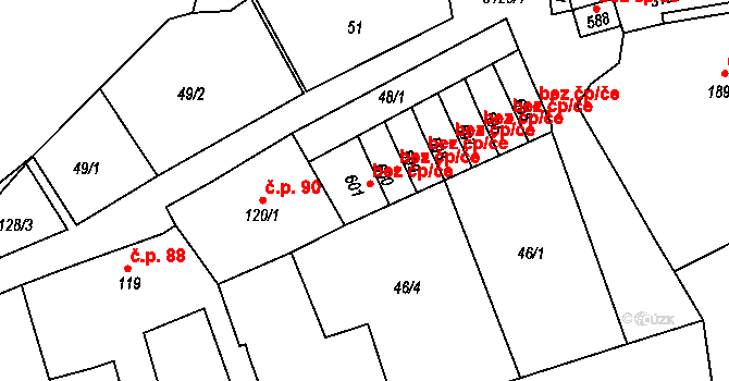 Bečov nad Teplou 39648010 na parcele st. 601 v KÚ Bečov nad Teplou, Katastrální mapa