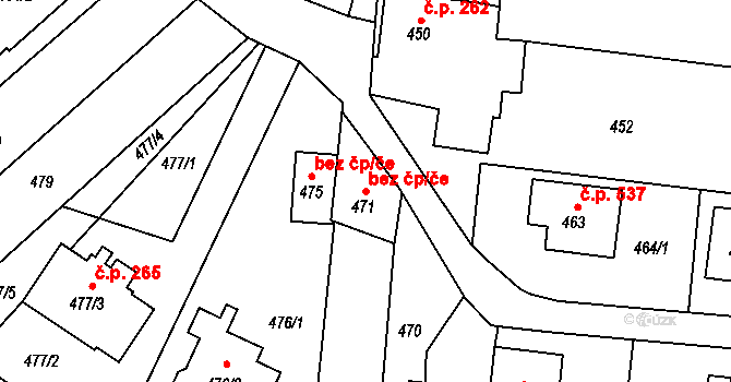 Kobeřice 41302010 na parcele st. 471 v KÚ Kobeřice ve Slezsku, Katastrální mapa