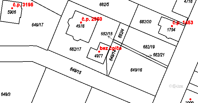 Dvůr Králové nad Labem 48541010 na parcele st. 4977 v KÚ Dvůr Králové nad Labem, Katastrální mapa