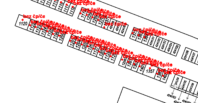 Jevíčko 41944011 na parcele st. 1207 v KÚ Jevíčko-předměstí, Katastrální mapa