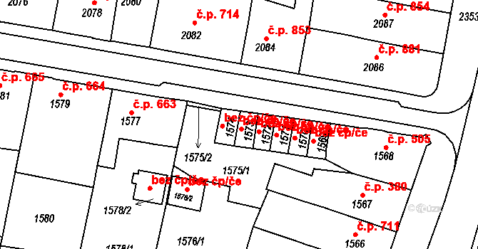 Tachov 44050011 na parcele st. 1573 v KÚ Tachov, Katastrální mapa