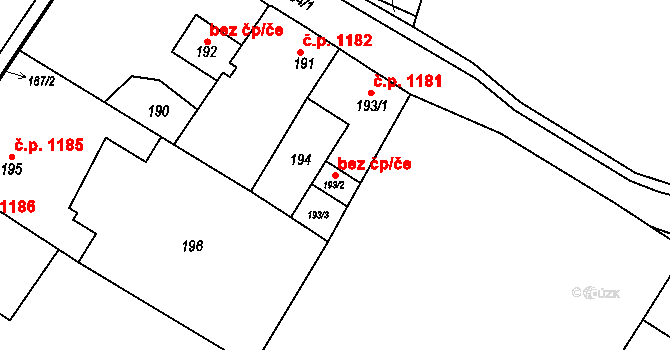 Brumov-Bylnice 44794011 na parcele st. 193/2 v KÚ Brumov, Katastrální mapa