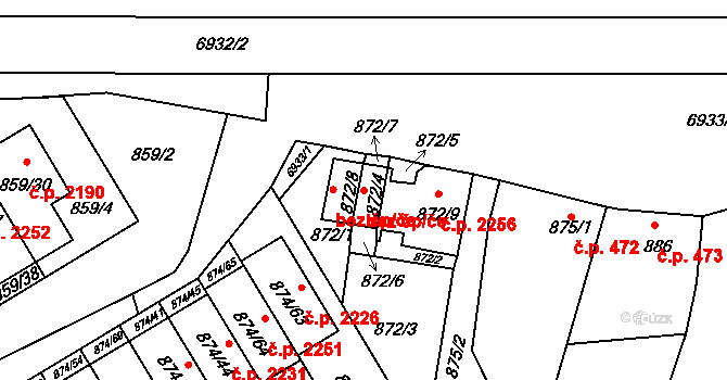 Boskovice 49437011 na parcele st. 872/4 v KÚ Boskovice, Katastrální mapa