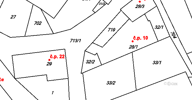 Lipice 29, Pelhřimov, Katastrální mapa