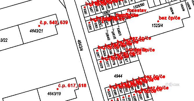 Vysoké Mýto 45540012 na parcele st. 5367 v KÚ Vysoké Mýto, Katastrální mapa
