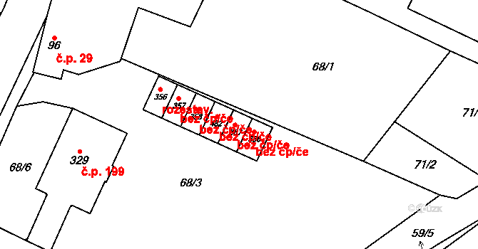 Nečtiny 45748012 na parcele st. 387 v KÚ Nečtiny, Katastrální mapa