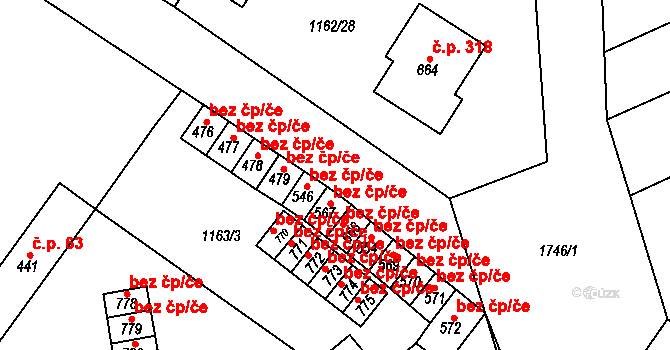 Jevišovice 47490012 na parcele st. 479 v KÚ Jevišovice, Katastrální mapa