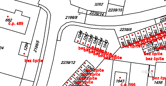 Nová Bystřice 48589012 na parcele st. 1047 v KÚ Nová Bystřice, Katastrální mapa