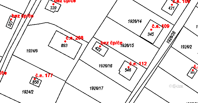 Losiná 111, Katastrální mapa