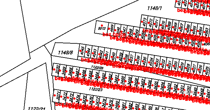 Rožnov pod Radhoštěm 39566013 na parcele st. 4041 v KÚ Rožnov pod Radhoštěm, Katastrální mapa