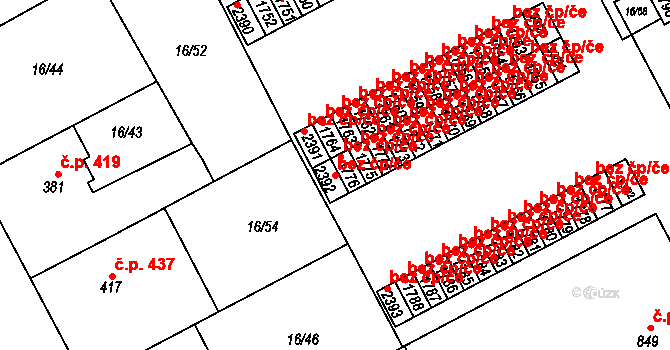 Hradec Králové 40265013 na parcele st. 2392 v KÚ Slezské Předměstí, Katastrální mapa