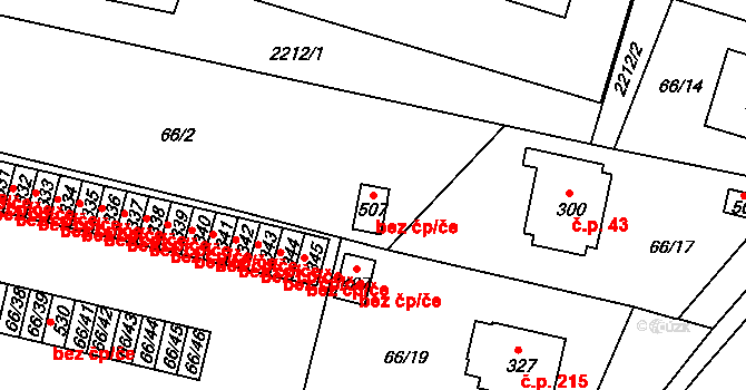 Lnáře 43274013 na parcele st. 507 v KÚ Lnáře, Katastrální mapa