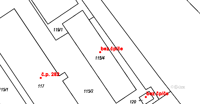 Třanovice 49066013 na parcele st. 115/4 v KÚ Třanovice, Katastrální mapa