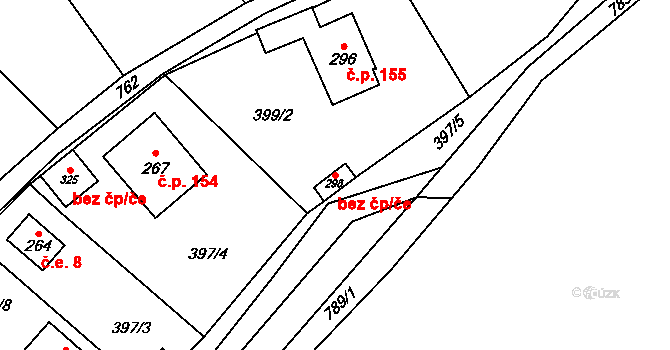 Bohutín 38614014 na parcele st. 298 v KÚ Bohutín, Katastrální mapa