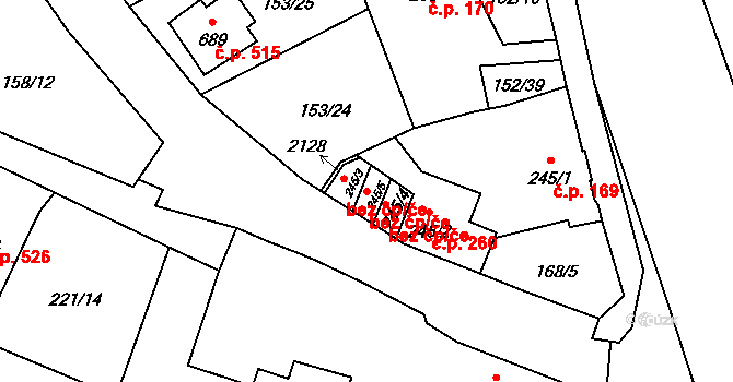 Mariánské Lázně 43514014 na parcele st. 245/5 v KÚ Úšovice, Katastrální mapa