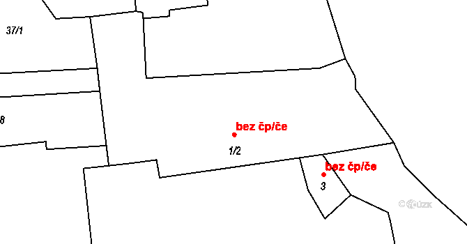 Žižice 45354014 na parcele st. 1/2 v KÚ Drnov, Katastrální mapa