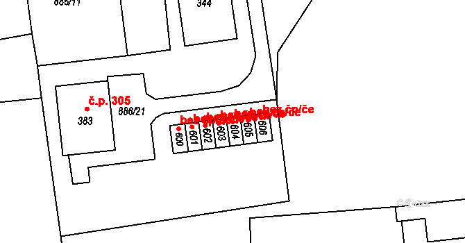 Lhenice 48629014 na parcele st. 604 v KÚ Lhenice, Katastrální mapa