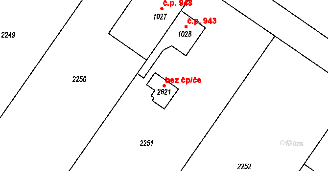 Třebechovice pod Orebem 49966014 na parcele st. 2621 v KÚ Třebechovice pod Orebem, Katastrální mapa
