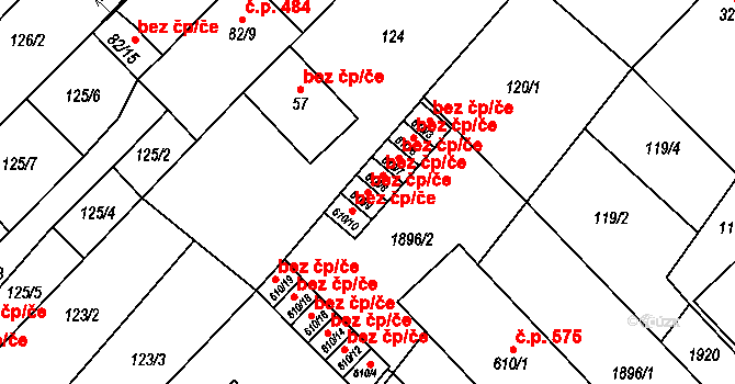 Kvasice 42174015 na parcele st. 610/9 v KÚ Kvasice, Katastrální mapa