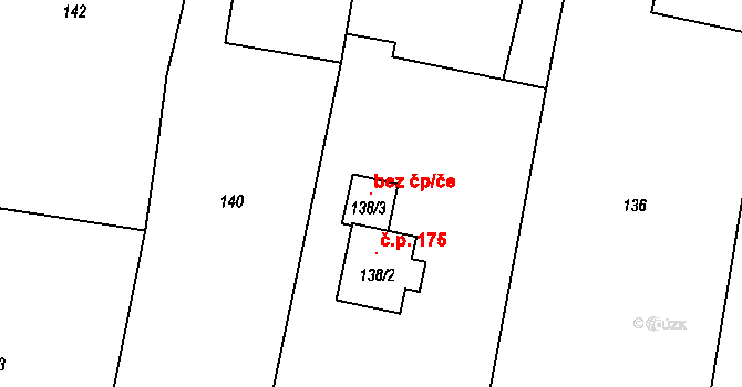 Březová 99049015 na parcele st. 138/3 v KÚ Březová u Zlína, Katastrální mapa