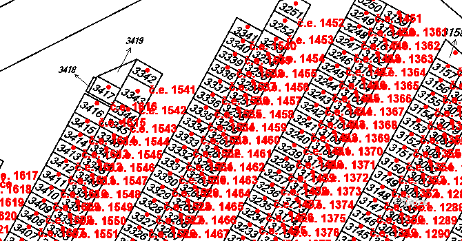 Město 1460, Havířov na parcele st. 3259 v KÚ Havířov-město, Katastrální mapa