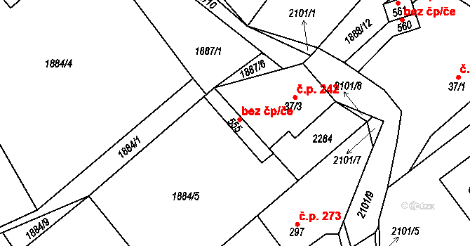 Lichnov 38949016 na parcele st. 555 v KÚ Lichnov u Nového Jičína, Katastrální mapa