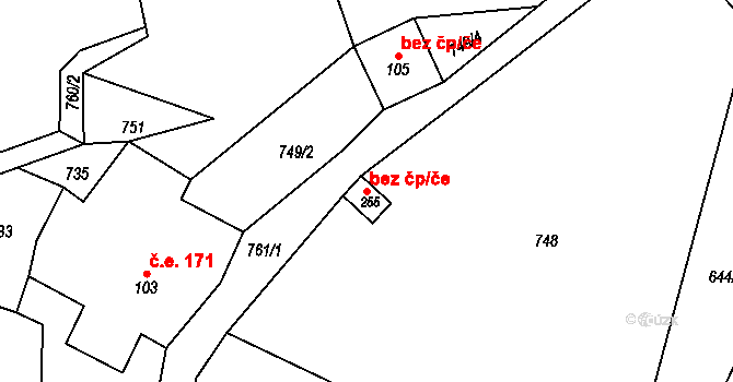 Turnov 41517016 na parcele st. 255 v KÚ Bukovina u Turnova, Katastrální mapa