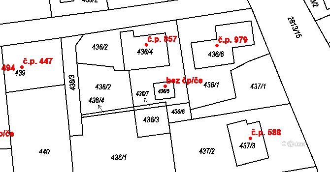 Bolatice 41899016 na parcele st. 436/5 v KÚ Bolatice, Katastrální mapa