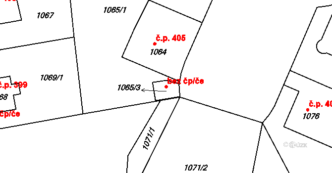 Příbram 42084016 na parcele st. 1065/3 v KÚ Příbram, Katastrální mapa